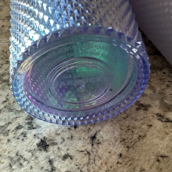 Starbucks Mermaid & Unicorn Purple Cold Drink Studded Tumblers 16 oz. Set of 2 - Picture 11 of 12